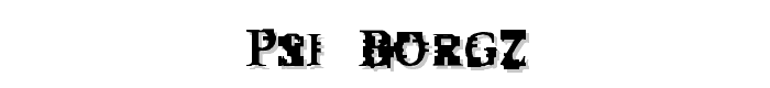 Psi Borgz font